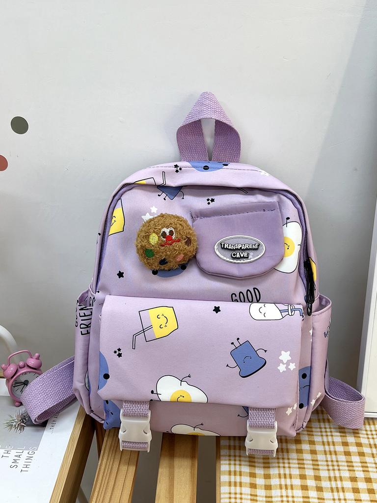Children's Bag Cartoon Cute Girls Backpack Going Out Ultra-light Baby Backpack Kindergarten Class Boys Schoolbag