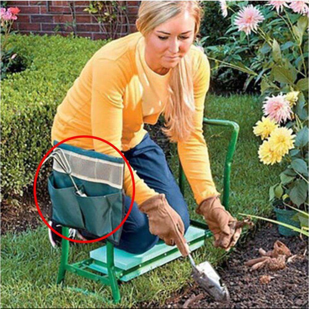 2PCS Oxford Cloth Garden Kneeler Tool Pouch Garden Kneeler Bag Home Garden and Greenhouse Work