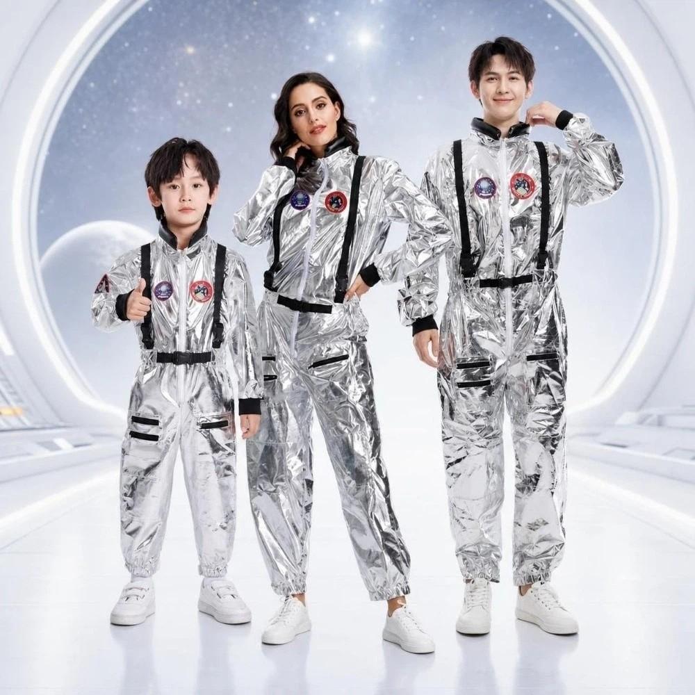 Jumpsuit Style Spacesuit Fancy Dress Cosplay Costume Kids Space Suit Dress Up