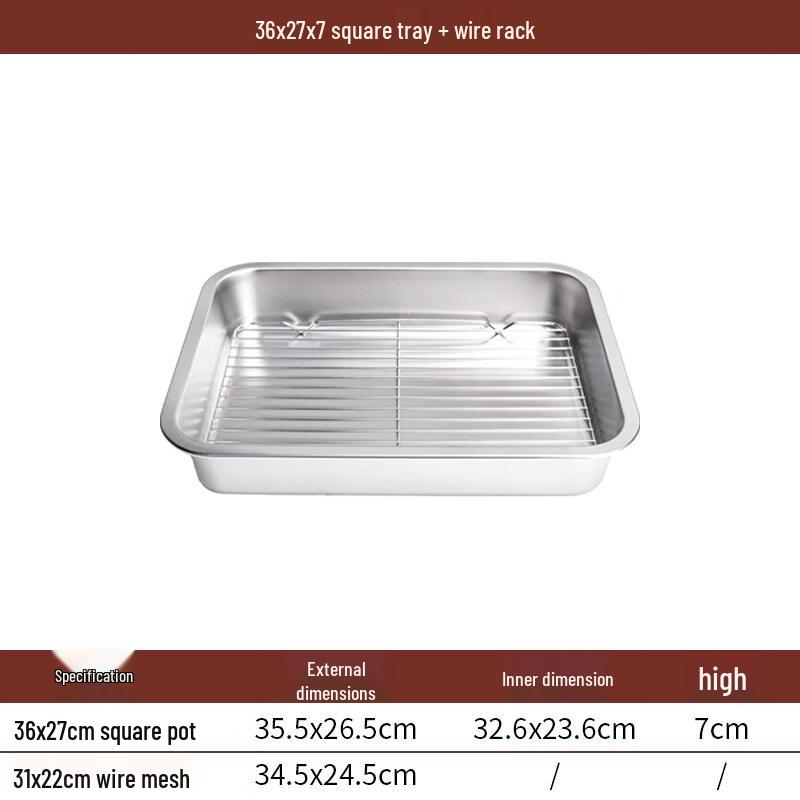 Deep Stainless Steel Rectangular Drain Basin