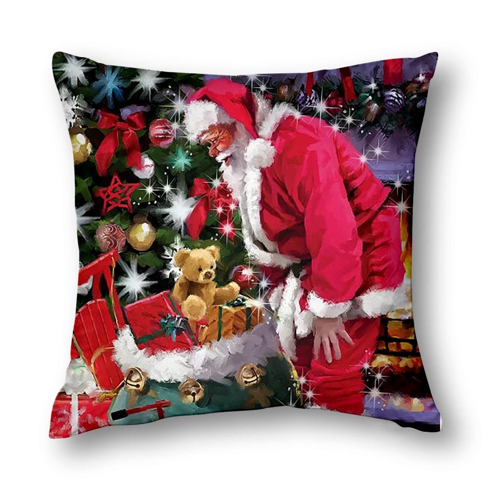 Christmas Decor Cushion Cover Sofa Decor Cushion Cover Bed Decor Pillow Cover Home Decor 40X40 45X45 50X50 60X60Cm