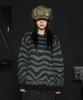 GLACK Gnt030 Seismic Stripe Knit (Green)