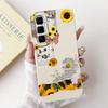 For Infinix Hot 50 Pro+ Hot50 Pro Hot 50 Pro Plus 4G Phone Case Soft Silicone Back Cover Love Heart Girly Flower Painting Fundas