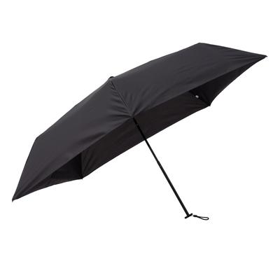 Asty Plain Lightweight Slim Mini Folding Umbrella 55cm X 5R Black HL2255KBD Women's