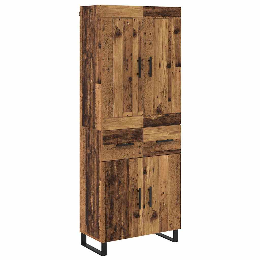 Highboard Reclaimed Wood 69.5 x 34 x 180 cm Particle Board
