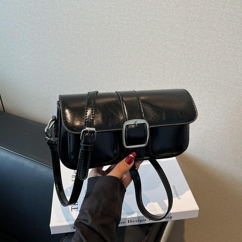 Popular Bag Women's New Fashion Silver High-end Shoulder Bag Versatile Messenger Small Square Bag