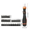 40pcs Versatile Magnetic Ratchet Screwdriver Set Compact Stubby Screwdriver with Bits Adjustable Rotations Screwdriver