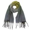 Color Tassel Warm Shawl Clip Winter Women's Autumn and Flower Gradient Scarf Keep