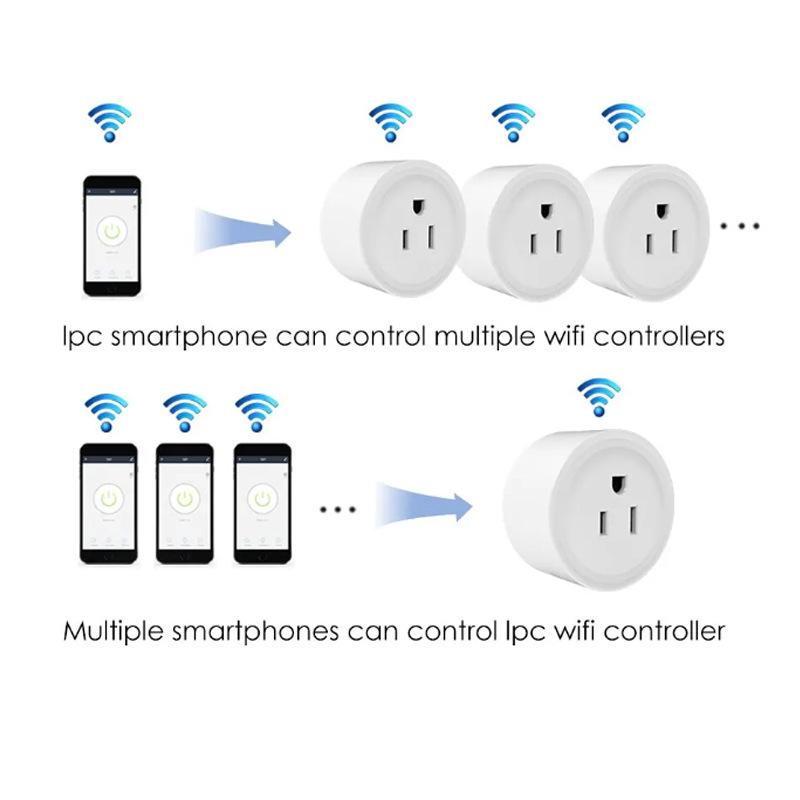 US WiFi Smart Socket Timer with Alexa & Google Home Voice Control