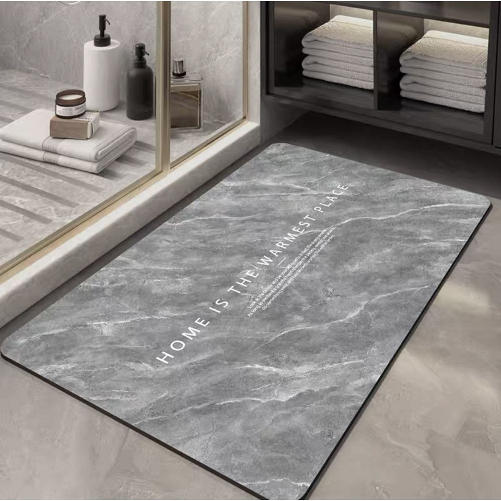Diatom Mud Cushion Absorbent Bathroom Mat Marble Kitchen Foot Mat Toilet Door Mat Non-slip Absorbent