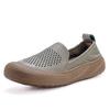 Fashion New handmade hollowed flats women's summer sandal shoes elderly woman slip on non slip moccasins mother comfortable driver shoes
