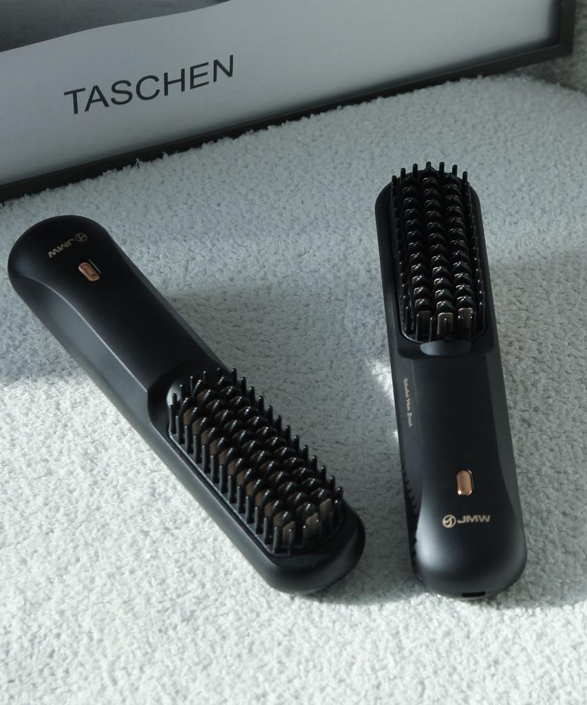 Volume On Cordless Brush Comb Hair Straightener Iron Ion Anti-Static Adapter Package