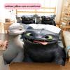 How To Train Your Dragon Toothless & Light Fury Duvet Cover & Pillowcases, HTTYD Fan Bedding, Ideal Gift.chl
