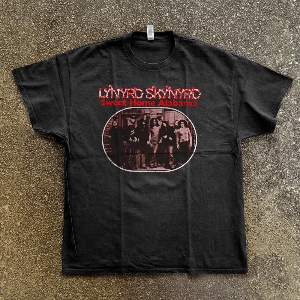 Lynyrd Skynyrd Sweet Home Alabama Vintage Style Black Unisex TShirt Size S5XL Unisex T-Shirt XXL