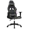 Gaming Chair with Massage Function Black and Camouflage Artificial Leather