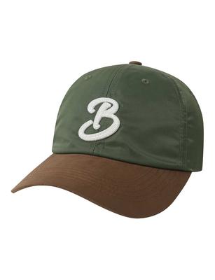 BUCKAROO Logo Embroidered Nylon Ball Cap Khaki