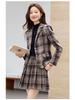 Completo a Quadri Stile College da Donna: Completo Due Pezzi Giacca e Gonna di Alta Gamma Primavera/Autunno 2026