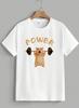 Power Cute Hamster T-Shirt Funny Weightlifting Gym Sports Tee Unisex