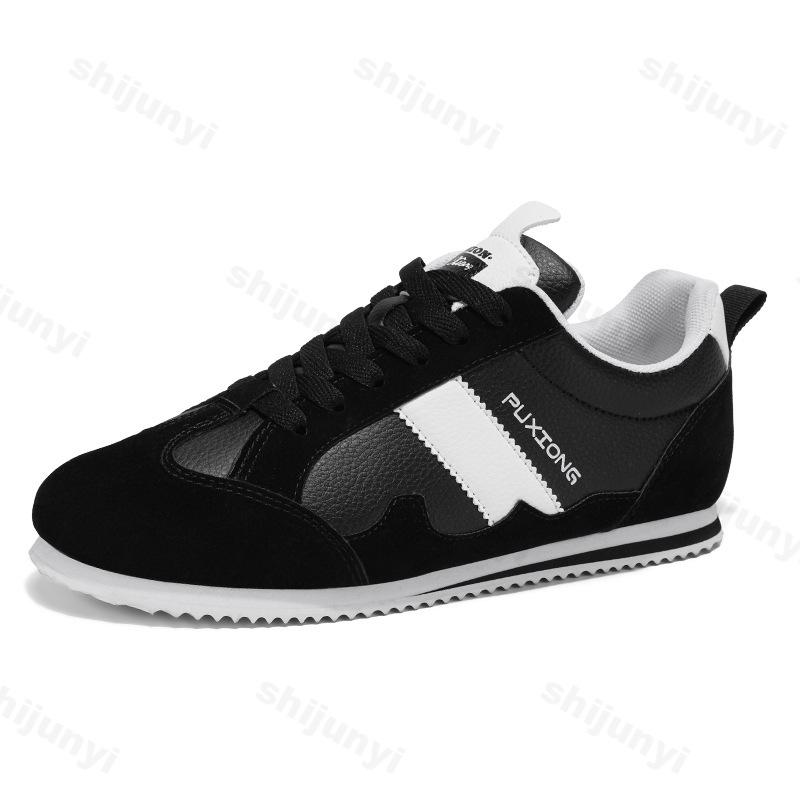 

2026 New Style Autumn Fashi Niche Design Low Top Casual Sport Shoes for Men Comfortable Versatile Breathable N Slip Sneakers 39 чёрный