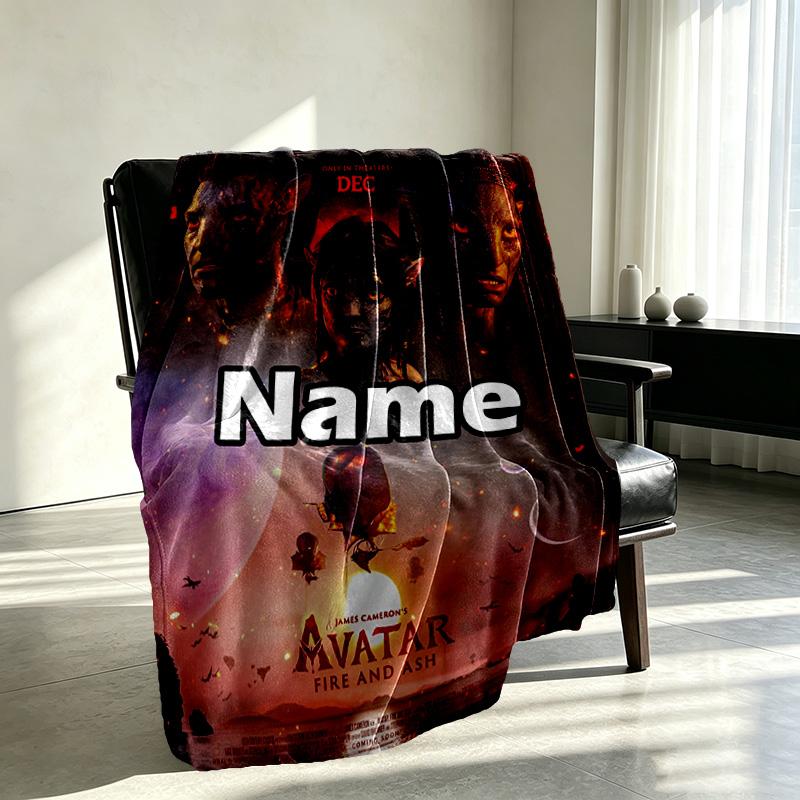 Coperta Stampata con Avatar Personalizzato e Nome Personalizzato, Decorazione per la Casa, Camera da Letto, Divano, Campeggio, Divanetto, Regali per Compleanno Natale