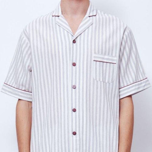 [Sunday Lounge] Men's Soft Stripe Pajama Short Set SMSAB054 [Shipped from Korea] 100% Authentic