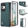 For Honor Magic Vs3 5G Case Genuine Cow Leather Hard PC Phone Back Cover