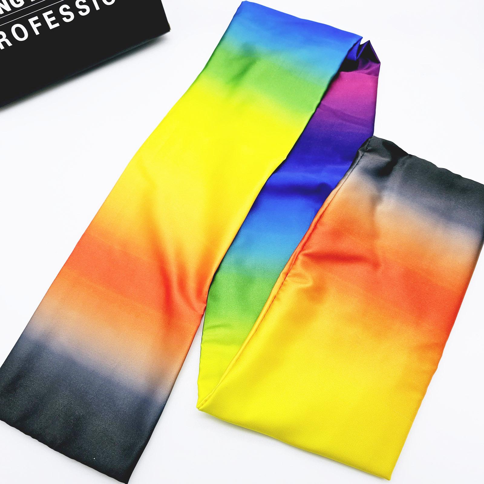 

G1423 Color-Changing Scarf: Magic Scarf Transforms from Colorful to Black