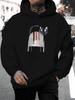 Men'S Casual All-Match Style Fashion Hoodie, New Unique Design, Print with Fun Cat Pattern, Vibrant Colors And Distinctive Pattern - Casual Pullover,