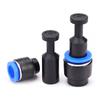 10pcs PP PPF4 /6/8/10/12mm Pneumatic Blanking Pipe End Cup Plugs Air Hose Tube Push Fit Connector Plastic Plug Ventilation Valves 4