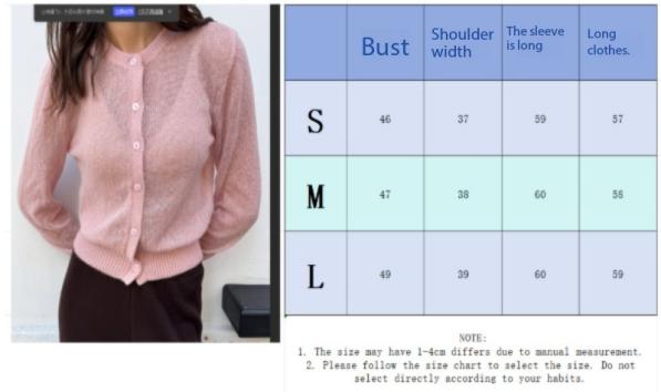 2026 Spring New Women's Hollow Out Knit Cardigan Soft Crew Neck Long Sleeve Lazy Style Sweater Coat