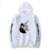 Jojo'S Wonderful Adventure Print Perimeter Loose Spring And Autumn Hooded Sweater