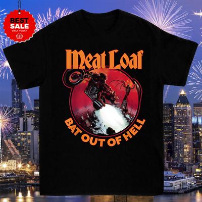 Meat Loaf Bat Out Of Hell T-Shirt Schwarz Größe S-4XL BSS168 Unisex T-Shirt