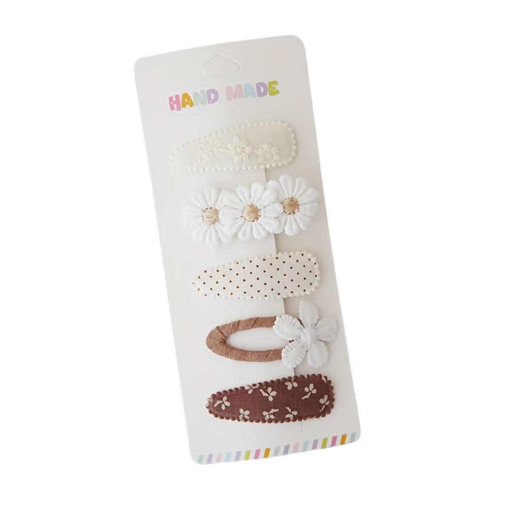 5Pcs/Set Sweet BB Clips Set Cute Kids Hair Clips Fashion Daisy Hairpins Women Girls 9