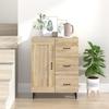 812234 vidaXL Buffet Sonoma Oak 69.5x34x90 Cm Engineered Wood