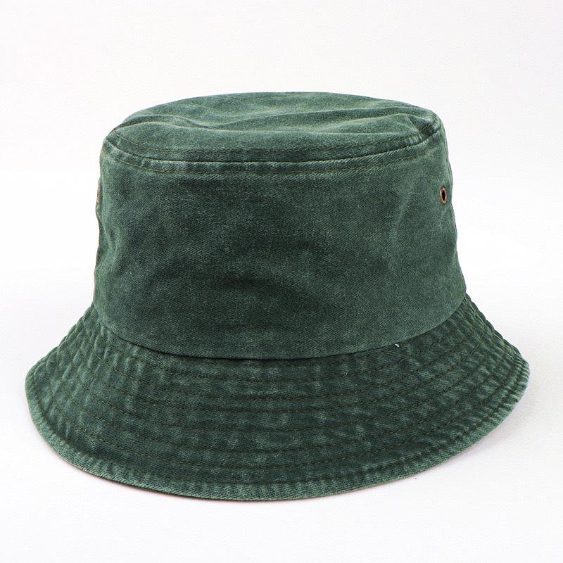 Retro Washed Fisherman Hat Simple Trendy Men and Women All-match Foldable Fashionable Cowboy Bucket Hat