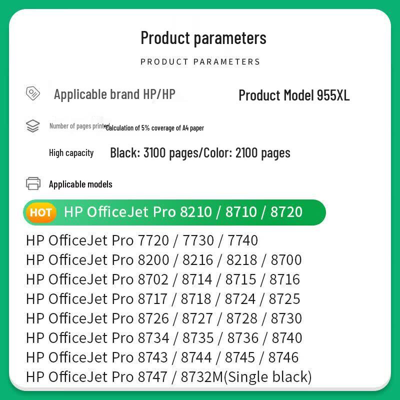 Compatible HP 955XL Ink Cartridges