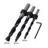 Round Wood Tenon Positioning Tool - Hole Punching Locator for Drill Bits