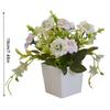 Artificial Potted Flower Lifelike Cloth Flower Plastic Flowerpot Simulation Decor