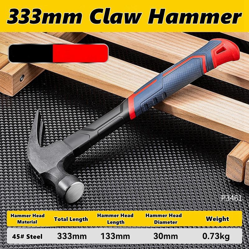 Multifunktions-Klauenhammer Widderhorn-Nagelhammer Ingenieurgriff Leicht Tragbar Tischlerei Fensterbrecher Handwerkzeuge