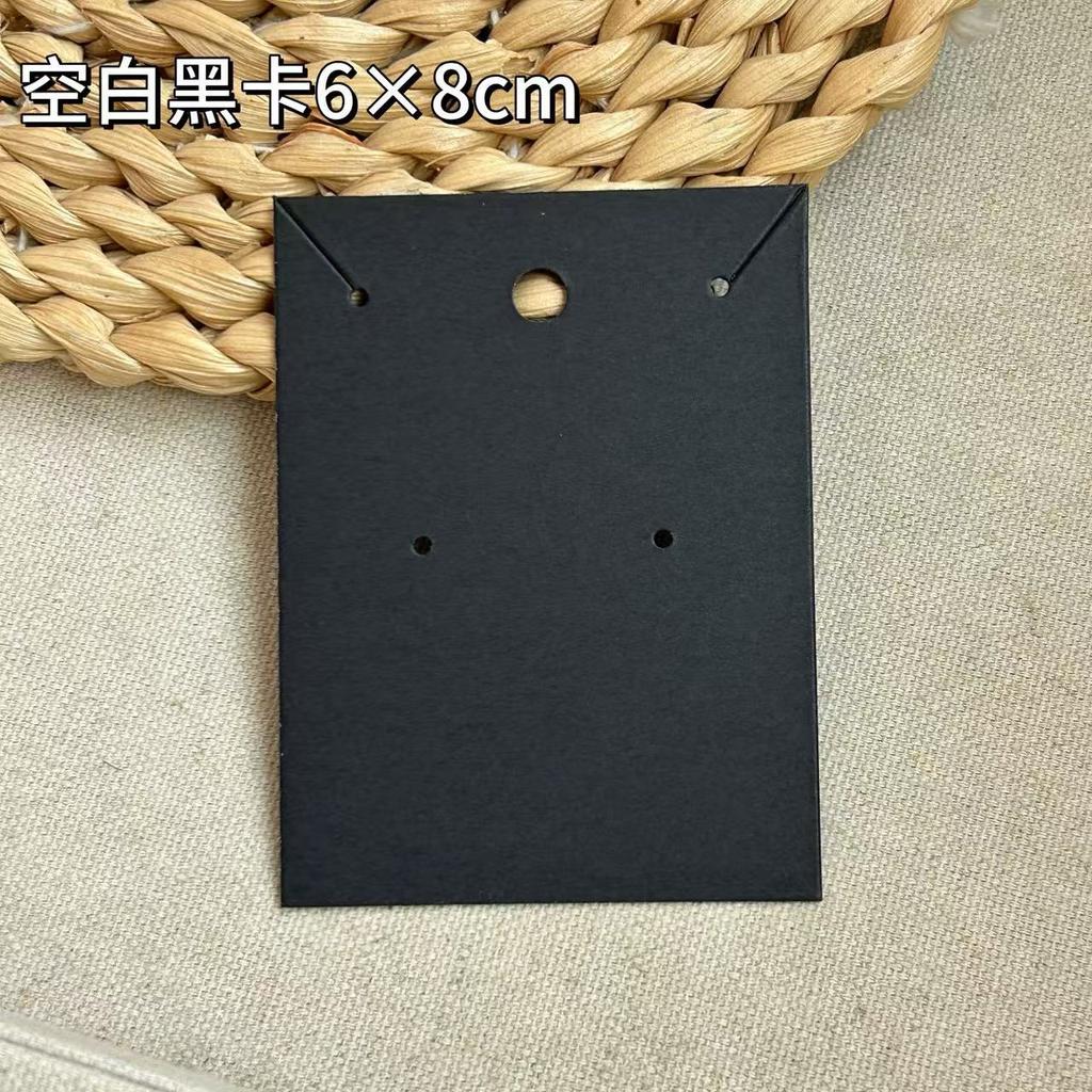 Fashionable and Minimalist Accessory Cardstock Earrings and Necklaces Display Card Hairbands Hair Clips Packaging Paper Cards Jewelry Back Cardboard