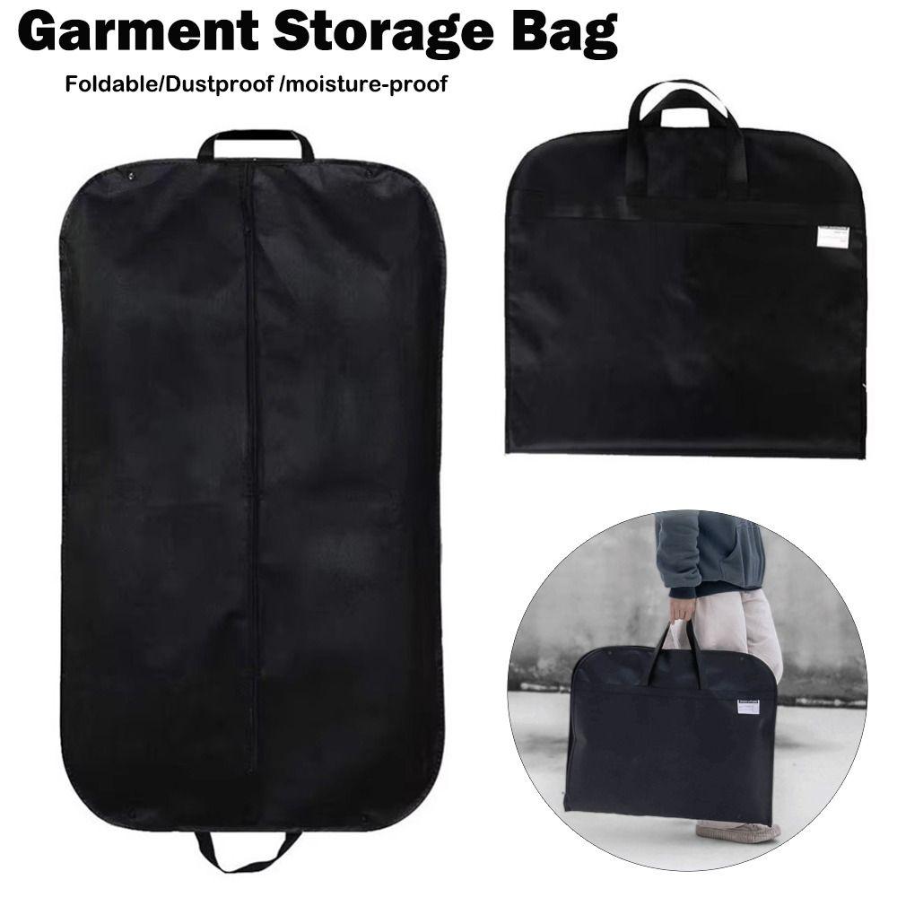 Vlies-Kleidersack Schwarz Kleidung Staubdichte Hülle Aufbewahrung Anzug-Aufbewahrungstasche Reise