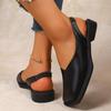 Fashion 2025 Fashion Comfortable Loafers Shoes Summer Edition Baotou Sandals for Women Non Slip Square Head for One Foot Lazy Flats