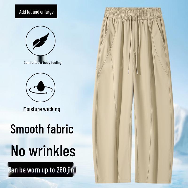Men s Plus Size Loose Straight Leg Casual Trousers M