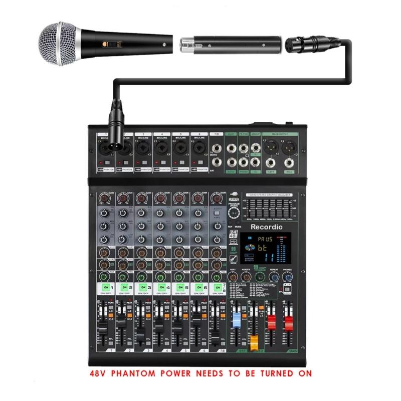 Professional Microphones Boosters Preamplifier Provides 28dB Gains for Dynamic Microphones in Studio Recording