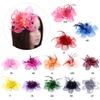 Women's Fashion Flower Feather Bead Corsage Hair Clip Bridal Hairband Brooch Pin Brida Barrettes Hair Accessories Jewelry