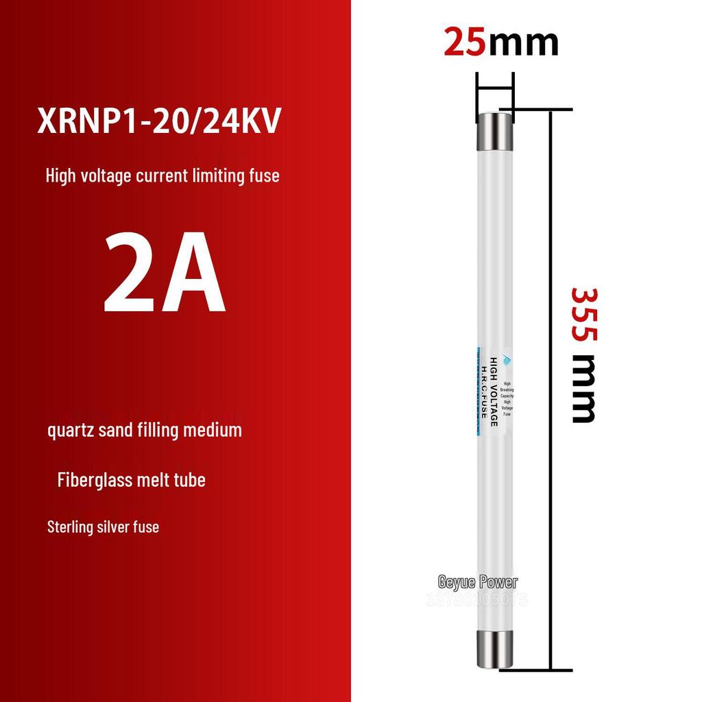 High-Voltage XRNP1-10/12KV Fuse: Current-Limiting & High Breaking Capacity PT Fuse Tube
