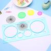 4pcs Spirograph Ruler Children Drawing Toys Multifunctional Magic Set Ruler Versatile Gauge Curve Gear Painting Ruler TMZ