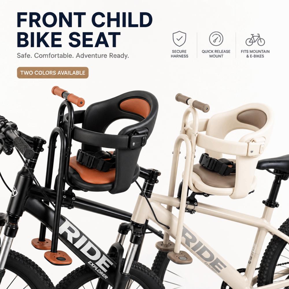 Armrest Child Bicycle Seat Front-Mounted Front Child Seat for MTB Child Safety Seat  Cycling