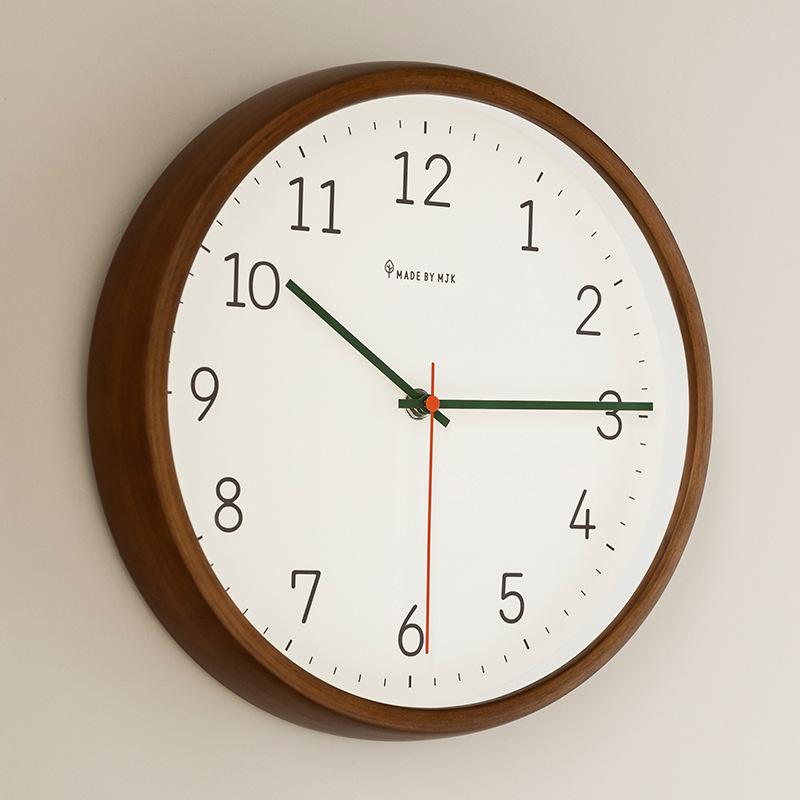 Silent Wall Clock Wooden Hanging Clocks Living Room Modern Luxury Quartz Watch Bedroom Creative Mechanical Watches Decorations