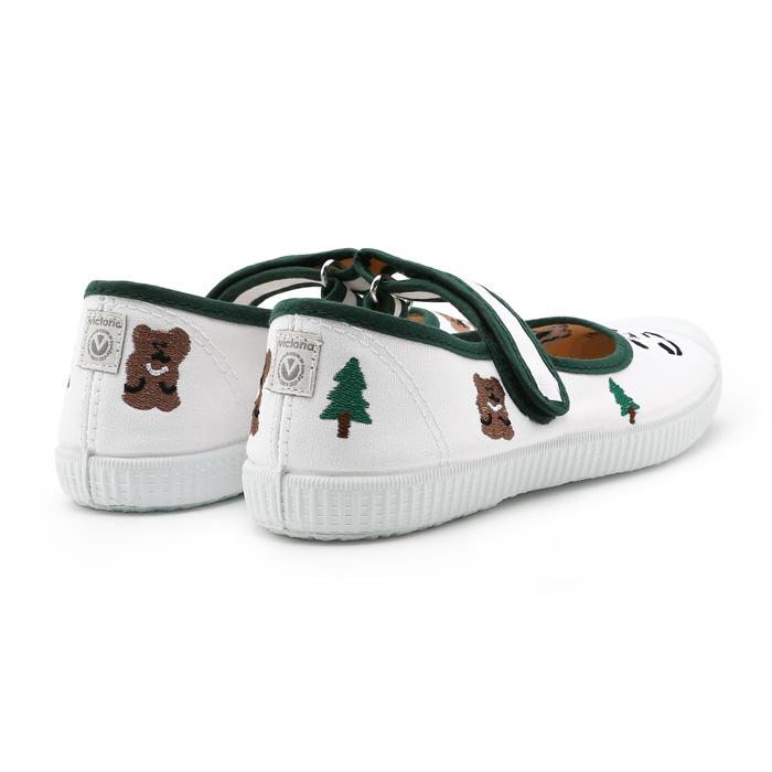 Victoria Shoes [Victoria Shoes X Dainotang] Mercedes Lavada Cotton Strap Sneakers (1168923-Verde)